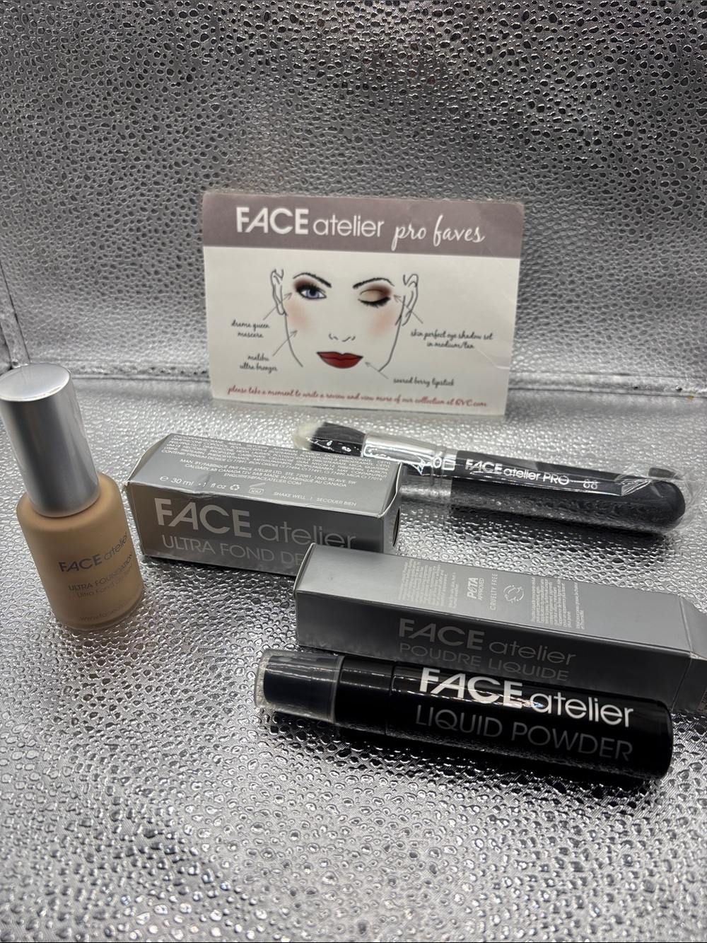 FACE atelier Ultra Liquid Foundation & Liquid Powder Set in Honey